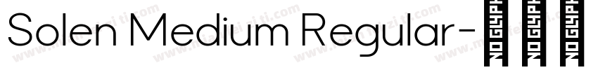Solen Medium Regular字体转换